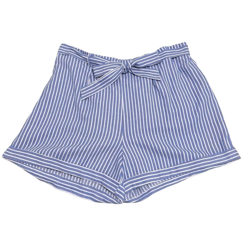 FAULUX Fashion Striped Paper Bag Shorts Size 3X